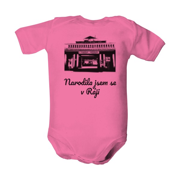 Dětské body  s potiskem Holčičí body - narodila jsem se v Ráji