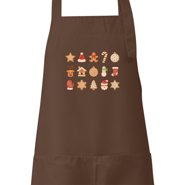 Zástěra s potiskem Perníčky