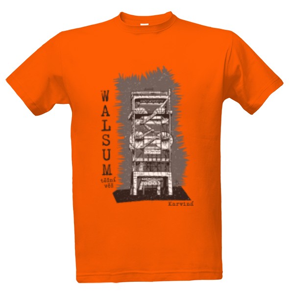 Tričko s potiskem Těžní věž Walsum pánské triko